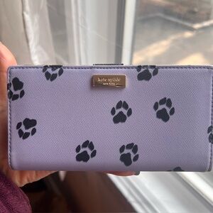Lavender Paw Print Kate Spade New York Wallet | Dog Lover | New Without Tags
